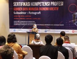 Kemenparekaf Fasilitasi Fotografer Lampung Ikuti Sertifikasi, Wagub : Saya Sangat Apresiasi