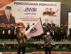 Teguh Santosa Lantik Pengurus Daerah (Pengda) JMSI Lampung Periode 2022-2027