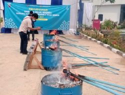 Bea Cukai Sumbagbar Musnahkan Rokok Bernilai Rp6,4 miliar dan 49,2 Liter MMEA Ilegal