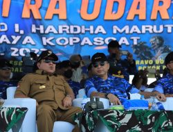 Gubernur Arinal dan Danlanud Letkol Nav Yohanas Ridwan Dampingi Kasau Marsekal TNI Fadjar Prasetyo Saksikan Latihan tempur Jalak Sakti