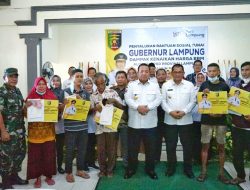 Gubernur Lampung Meresmikan Peluncuran Bantuan Sosial Tunai Penanganan Dampak Inflasi