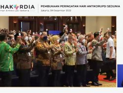 Gubernur Lampung Menghadiri Acara Puncak Peringatan Hari Anti Korupsi Sedunia Tahun 2022