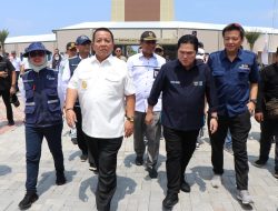 Gubernur Arinal Djunaidi Dampingi Menteri BUMN Tinjau Wahana Wisata Krakatau Park