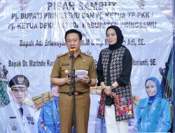 Sambut Pj.Bupati Pringsewu Marindo Kurniawan Berlangsung Penuh Haru