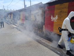 Brimob Polda Lampung Buka Fogging Gratis Bagi Masyarakat Terkena DBD