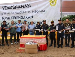 Bea Cukai Bandarlampung Musnahkan 40 juta batang Rokok Ilegal Senilai Rp48,5 Miliar