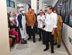 Pj. Gubernur Samsudin Dampingi Presiden Joko Widodo Kunjungi RSUD dr. H. Bob Bazar, Lampung Selatan
