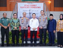 Pj Bupati Marindo Kurniawan menghadiri Pisah Sambut Kapolres Pringsewu