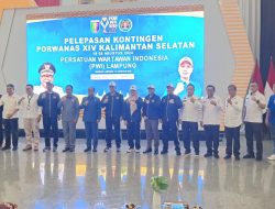Pj. Gubernur Samsudin Lepas Kontingen Porwanas PWI Lampung, Siap Berikan Bonus Atlet Berprestasi