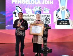 Sekwan Tina Malinda Raih Penghargaan Terbaik I Tingkat Nasional JDIH Award 2024