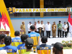 Jawab Keluhan Pedagang, Presiden Jokowi Resmikan Revitalisasi Pasar Pasir Gintung Bandarlampung