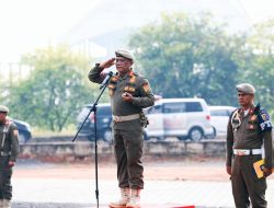 Pasca Diperdaya Kembali Kantor Kotabaru, Kasatpol PP Pimpin Apel Perdana