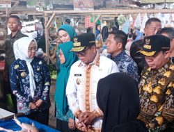 Pantau Inflasi, Pj. Gubernur Samsudin Didampingi Pj. Bupati Marindo Tinjau Pasar Gading Rejo