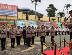 Kapolres Tanggamus Pimpin Penyerahan Jabatan Kasat Reskrim dan Sertijab Kasat Polair serta Tiga Kapolsek