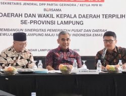 Sekjen Partai Gerindra Ahmad Muzani Tekankan Kepala Daerah Diprovinsi Lampung Yang Diusung Gerindra Jangan Korupsi