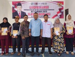 Mukhlis Basri Menggelar Sosialisasi PIP-WK Di Kecamatan Gunung Alip Tanggamus