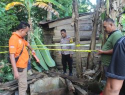Polsek Kota Agung Bersama Inafis Polres Tanggamus Olah TKP Terperosoknya Anak ke Sumur 20 Meter