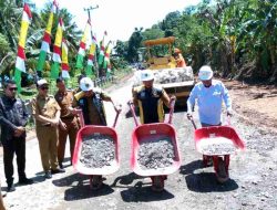 Gubernur Lampung dan Bupati Tanggamus Groundbreaking Jalan Di Limau Sebagai Upaya Untuk Memperlancar Konektivitas Warga