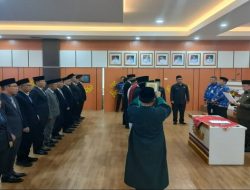 Bupati Tanggamus H. Moh. Saleh Asnawi Lantik Sejumlah Pejabat Eselon II dan III