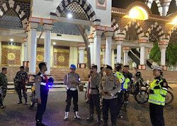 Polres Tanggamus Bersama TNI dan Pam Swakarsa Gelar Patroli Gabungan Cipta Kondisi