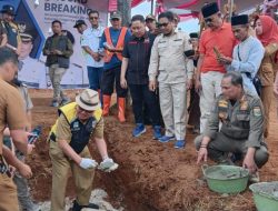 Bupati Tanggamus Ground Breaking Pembangunan Jembatan Penghubung Menuju Lampung Barat