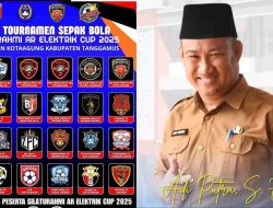 Resmi Bergulir, Camat Kotaagung Dukung Open Turnamen Sepak Bola Silaturahmi AR Elektrik Cup 2025