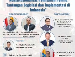 FH Unila Gelar Seminar Nasional, Hadirkan Tokoh Penting Mulai dari Ahmad Doli Kurnia hingga Dr. Wendy Melfa