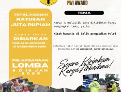 PWI Gelar AJP 2025 dengan Hadiah Rp300 Juta, Perkuat Peran Jurnalisme di Bencana Sumatera