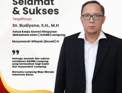 Budiyono Terpilih Secara Aklamasi Sebagai Ketua KAHMI Lampung Masa Bhakti 2026-2031
